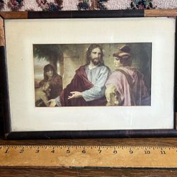 Vintage Jesus Print Beautiful Vintage Frame Eitels Milwaukee 