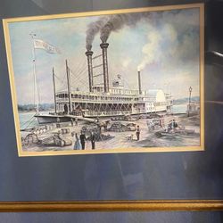 Riverboat Paintings.. Signed Numbered By Midwest Painter