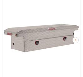 Crossover Truck Tool Box in Aluminum w/ Low-Profile, 72 in. Full-Size, in Diamond Plate