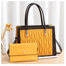 Boss Lady Shoulder Tote handbag and Clutch Purse

