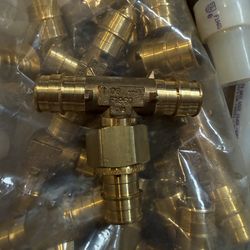 Pex brass fittings and other plumbing pieces