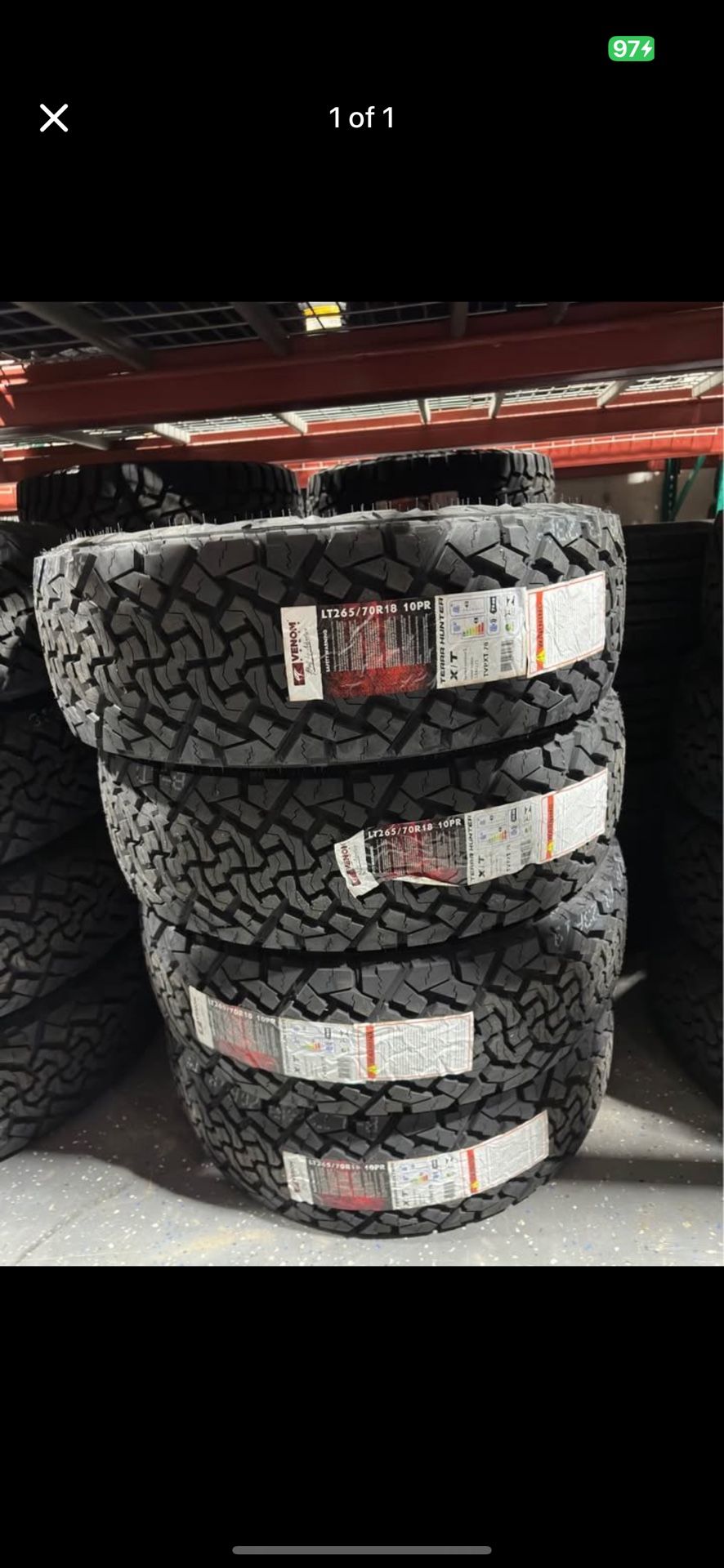 265/70/18LT Venom Terra Hunter X/T 10ply Tires