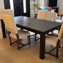 Large Dining Table And 4 Chairs 