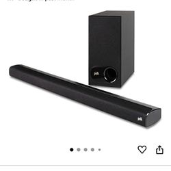 Polk Audio S2 Sound Bar With Subwoofer. Bluetooth. 