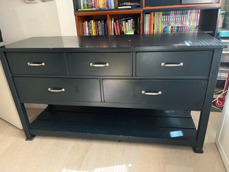 Pottery barn navy extra large camp dresser 5 drawers