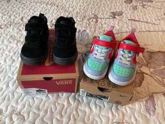 Nike and Van’s shoes size 7c toddler size in like new conditions $25 for both
