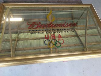 Budweiser Olympic bar mirror