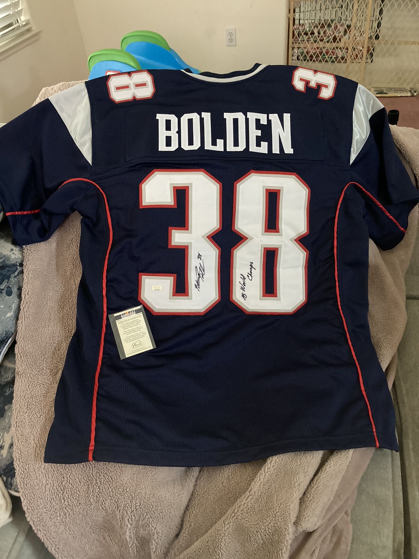 Autographed Patriots Superbowl Jersey