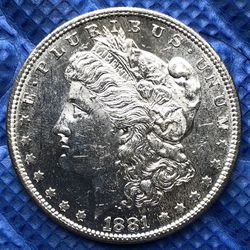 1881-S 90% Silver Morgan Silver Dollar (A)