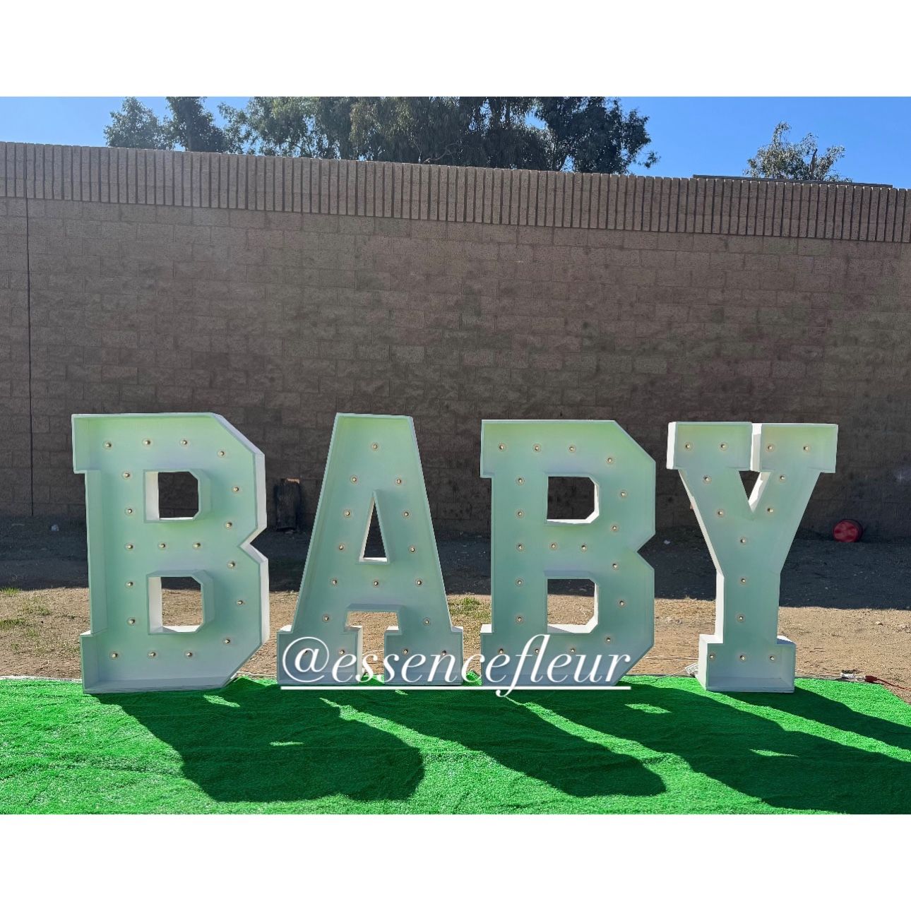 BABY Marquee Letters