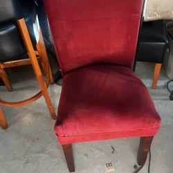 Red Sitting Chair x 2