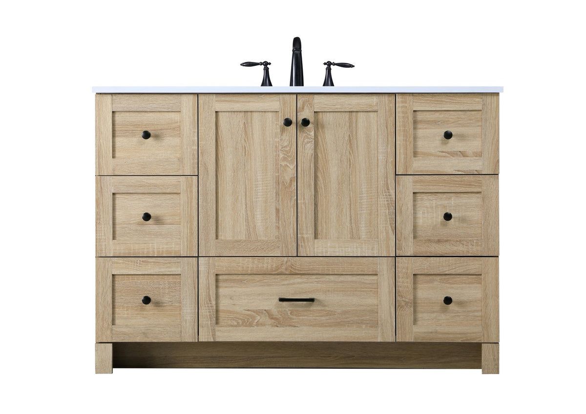 Elegant Lighting Single Bathroom Vanity from the Soma collection in Mango Wood finish

