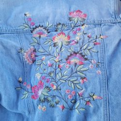 Denim Embroided Jacket 