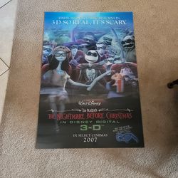 The Nightmare Before Christmas Limited Edition 3D Theater Poster