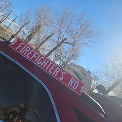 It's The Sign That Says Firefighters Road