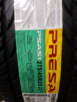 275 45 20 Presa all-season tires