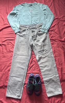 Pink Dolphin Shirt Small, Boyfriend Denim 8 Shoes Size 6