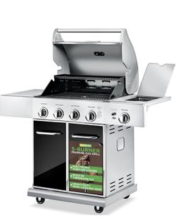 Brand new in box: NutriChef Heavy-Duty 5-Burner Propane Gas Grill bbq