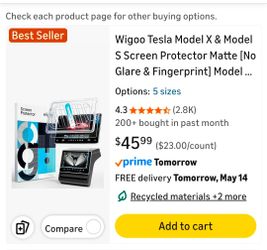 Tesla.Screen Protector Matte