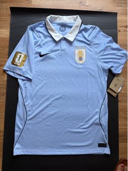 Uruguay Soccer Jersey w/ FIFA 2026 World Cup Patch – Size M – Brand New