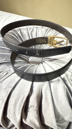 Black Leather Reversible Belt Size 36