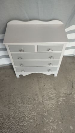 Beat refurbished two tone wooden storage chest! Awesome for childs room.