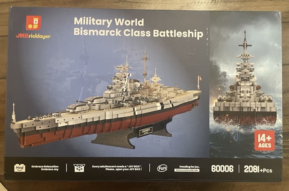 JMBricklayer Military World Bismarck Class Battleship 60006