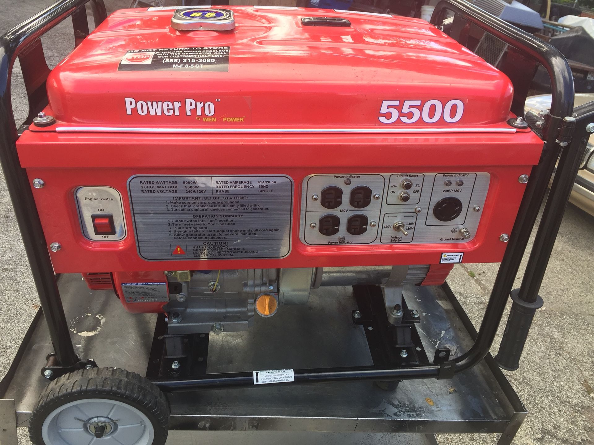Generator Wen Power Pro 5500 Gas Powered