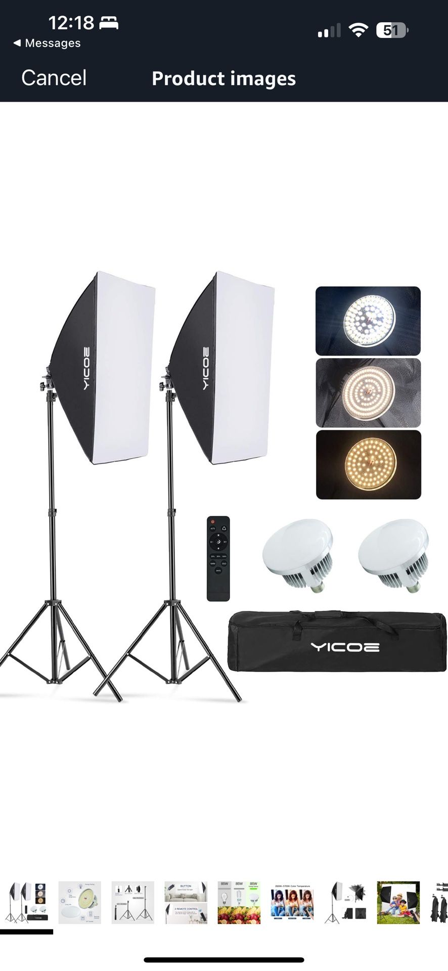 Yicoe Lighting Kit Photography Photo