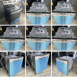 Electric Range And Dishwasher Microwave Fridge Those Are Brand New 
