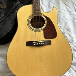 Fender acoustic electric guitar all working no issues. with gig https://offerup.com/redirect/?o=YmFnLk5ldw== this was over 400 with no bag padded fend