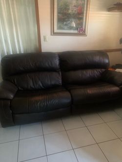 Leather couch