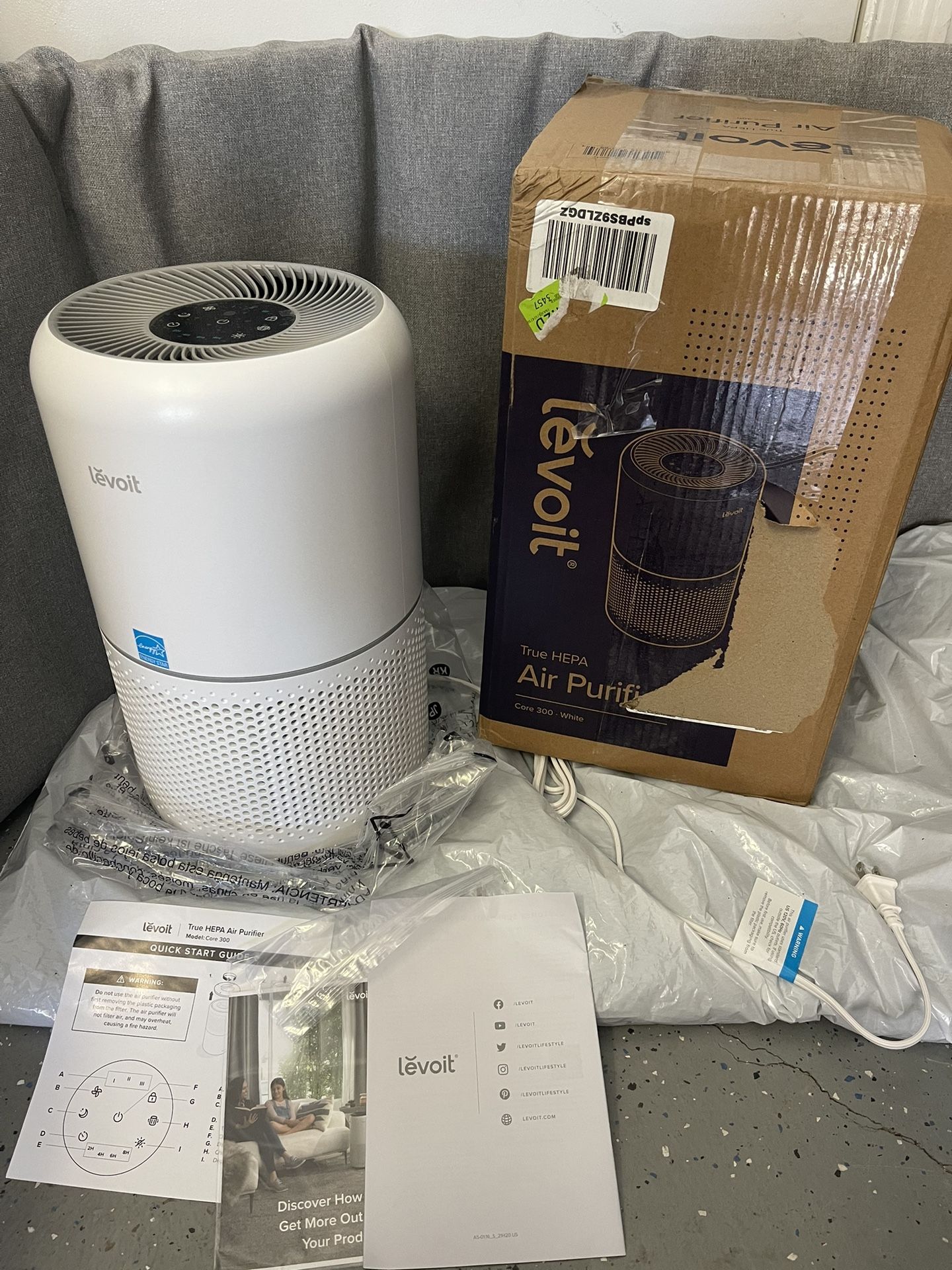 LEVOIT Air Purifier for Home Allergies Pets Hair in Bedroom, H13