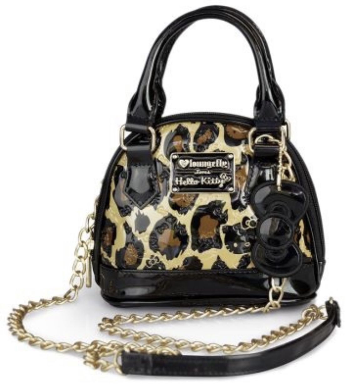 Hello Kitty x Loungefly Leopard Embossed Micro Dome Handbag Purse Bag BRAND NEW