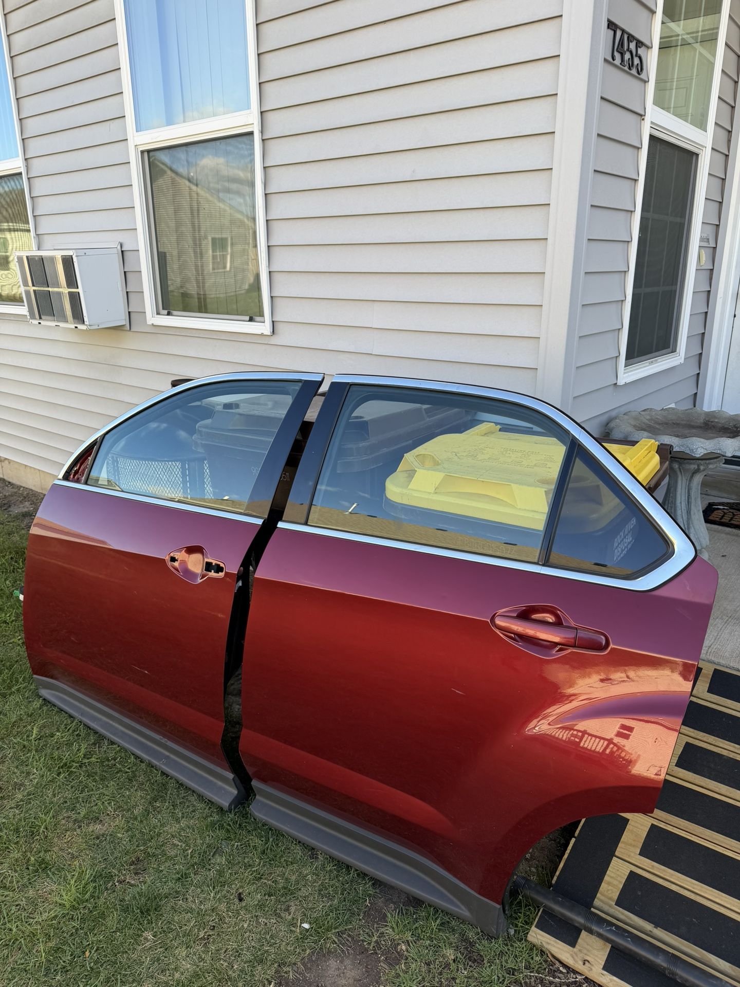 2010, 2011, 2012, 2013, 2014, 2015 Chevrolet Equinox Set Of Red Driver Side Doors