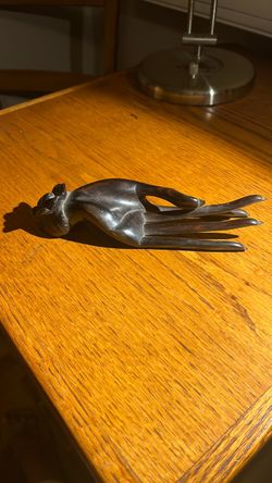 Hand-Carved Wooden Hand Figurine