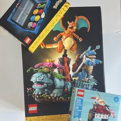 Lego VEUSAUR, CHARIZARD AND BLASTOISE & KANTO & RESTAURANTS OF THE WORLD GWP **>READ DESCRIPTION <**