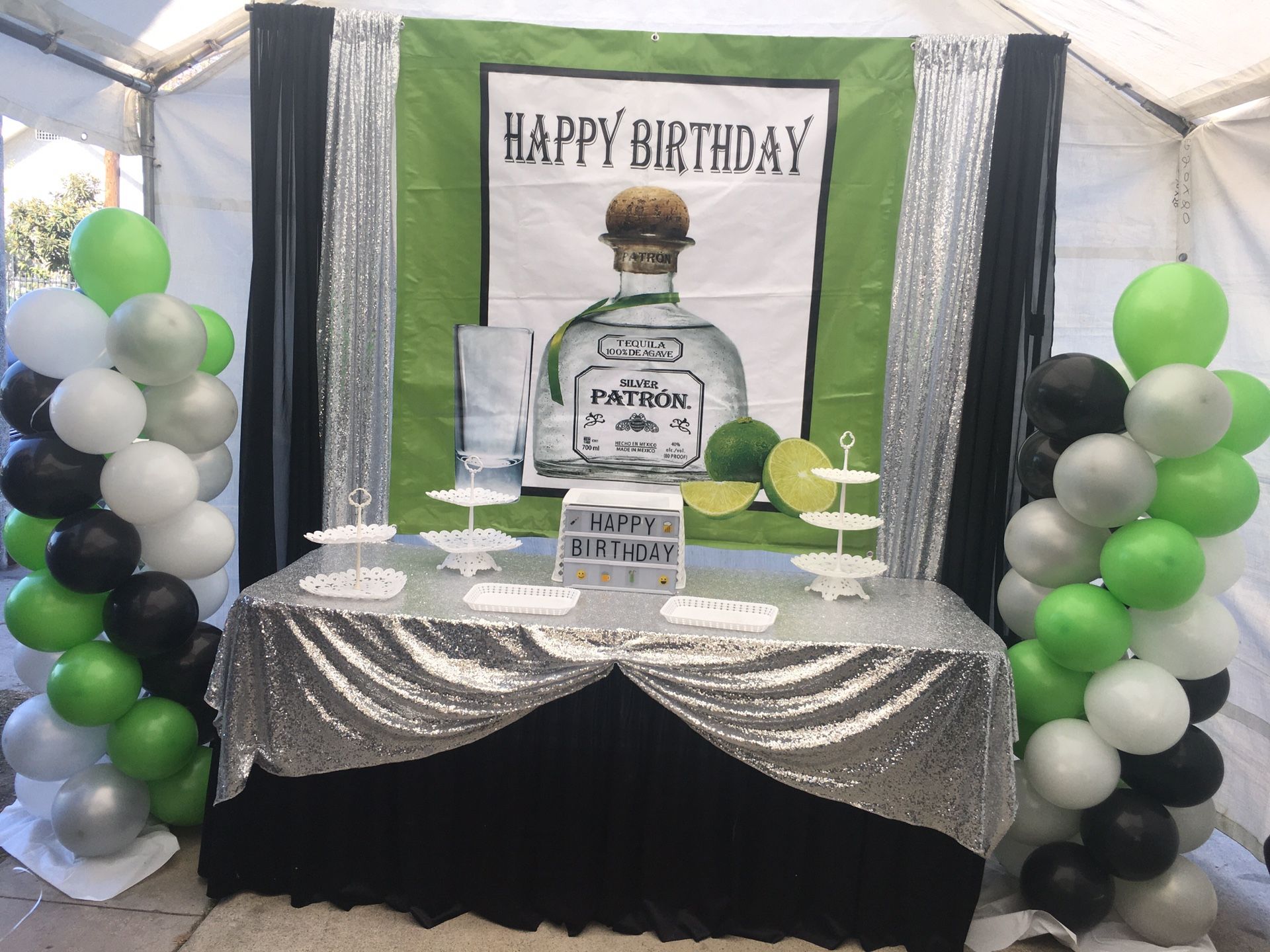 Party decorations rentals backdrop