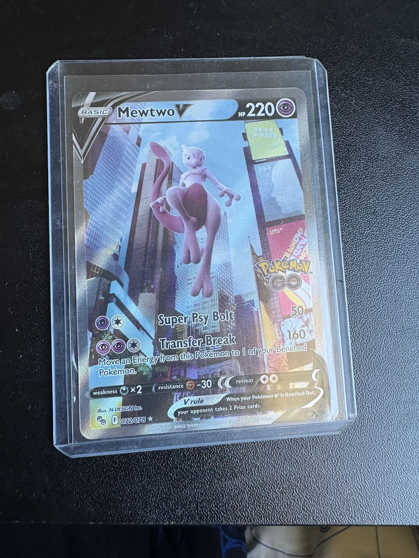 Mewtwo V (Alternate Full Art) Pokemon GO
