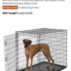 54-Inch Dog Crate for XXL Dogs Breeds Free. 