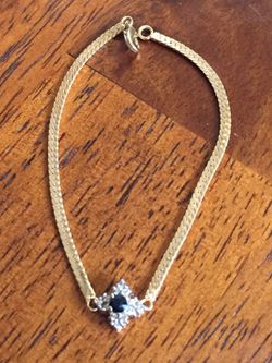 Blue sapphire bracelet