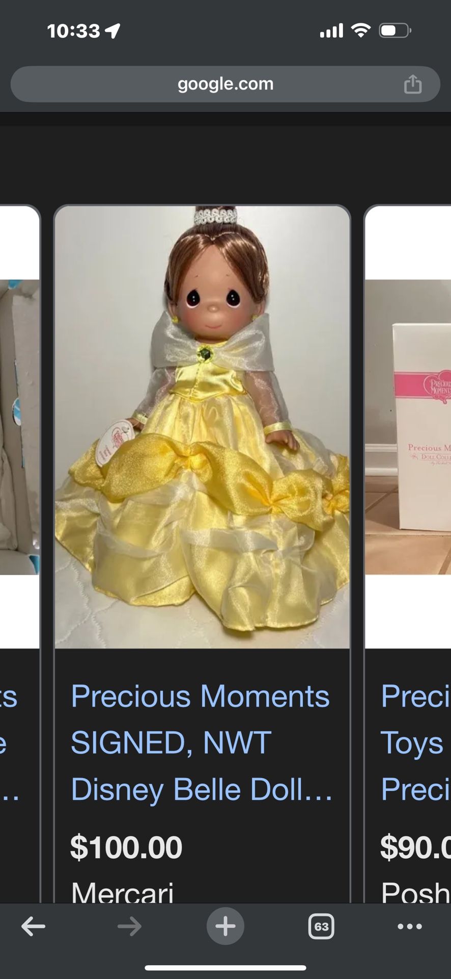 Precious Moments Beauty And The Beast Doll