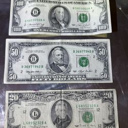 Vintage money and circulated