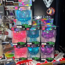 Needoh Jelly Squish in Pink ,Purple and Blue (LOT OF 7)