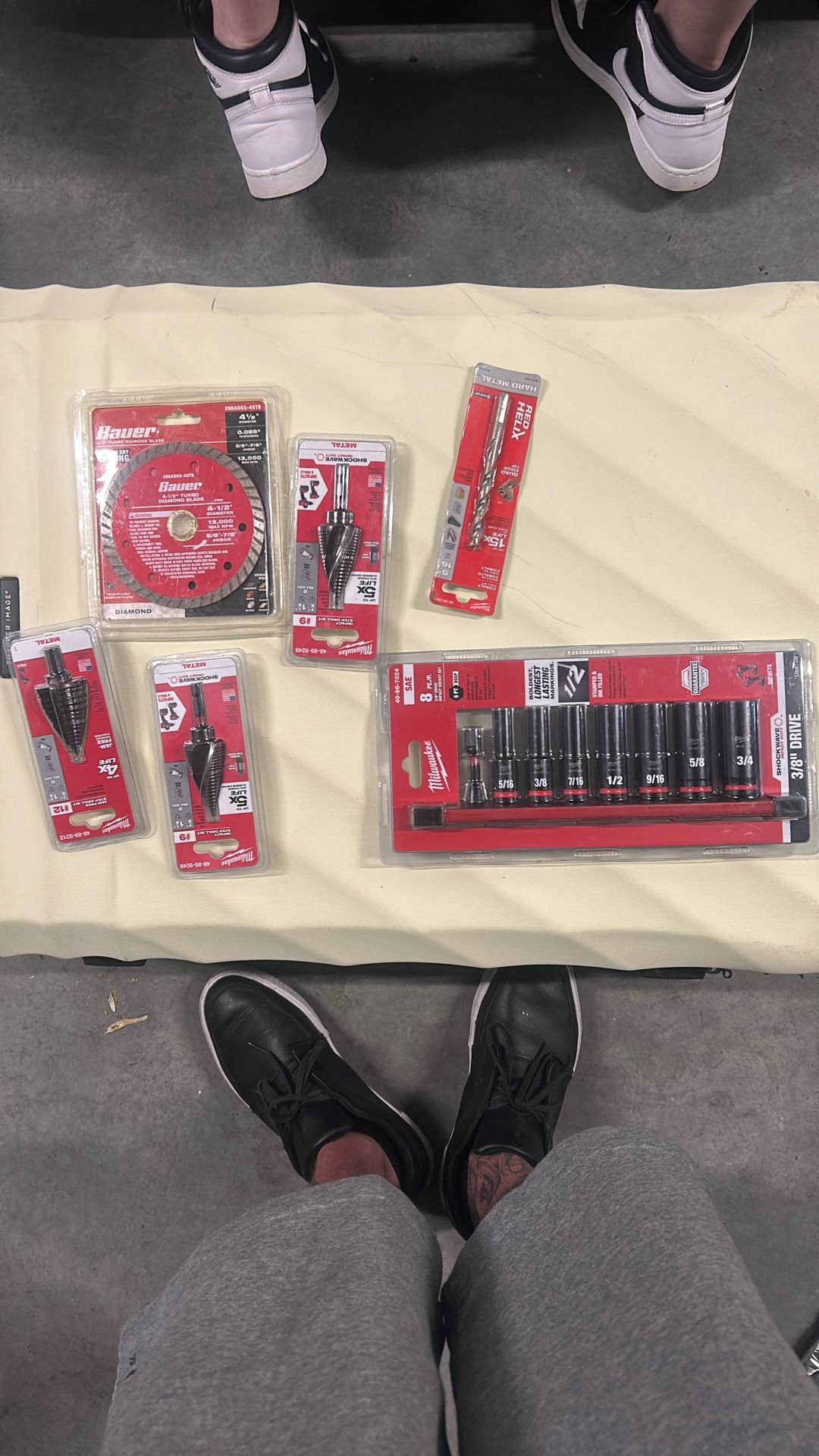 Millwakee Drill Bits Sockets And Blade