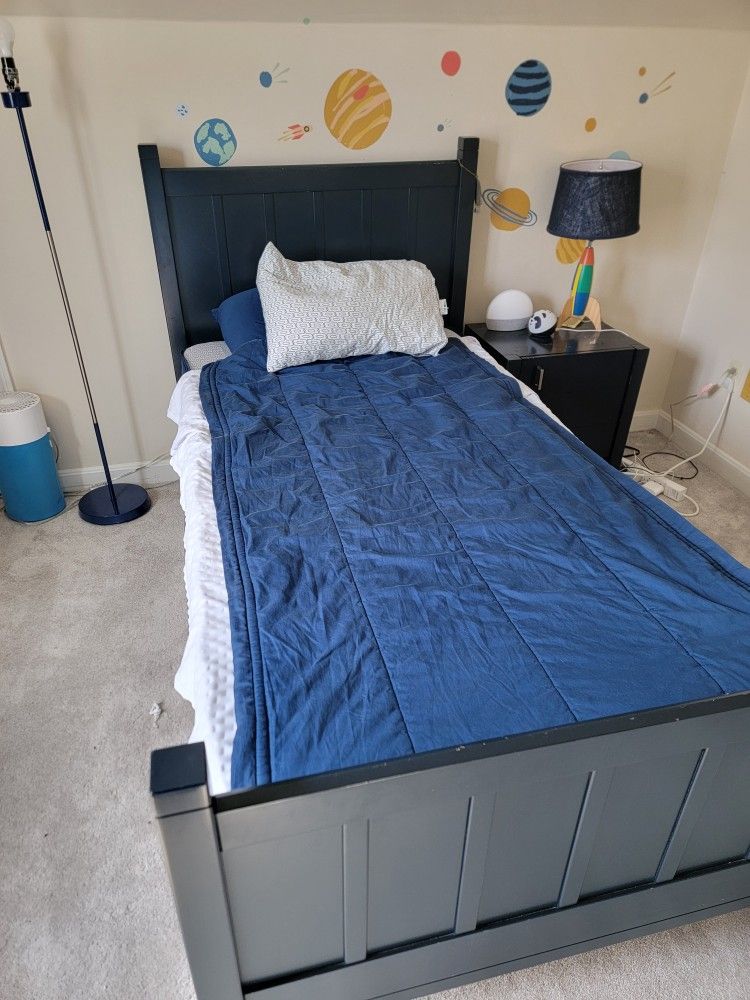 Pottery Barn Kids Bed + Land of Nod Dresser & Nightstand – Matching Set!