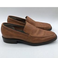 ROCKPORT GENUINE LEATHER SLIP-ON LIGHT BROWN SHOES MENS SIZE 10