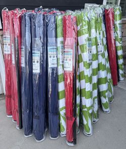 New Sunnyglade 9' Outdoor Patio Umbrellas w/ Crank & Tilt (RED/BLUE/GREEN & WHT)- $35 or 2 for $60