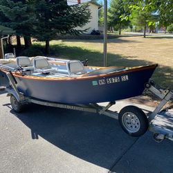 Custom Wooden Drift Boat 