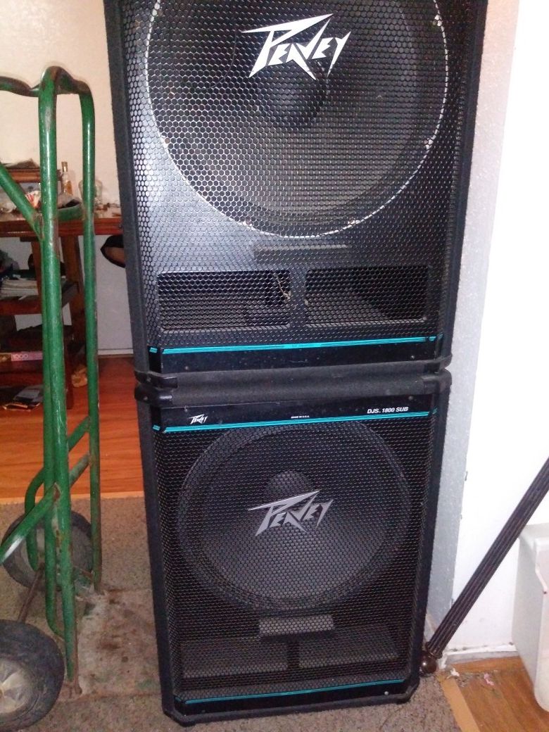 Peavey djs 1800 sub sound reinforcement system